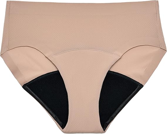 Thinx Period Underwear, Breathable Hip Huggers, Holds Up to 12 Regular Tampons*, Period Panties, All-Day Absorbency Menstrual Underwear for Women, Reusable, 1 Pack, L