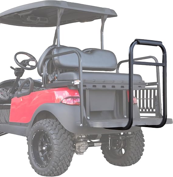 GTW Deluxe Rear Seat Grab Bar for EZGO, Yamaha, and Club Car Golf Carts | No Drilling Required on MACH Seats