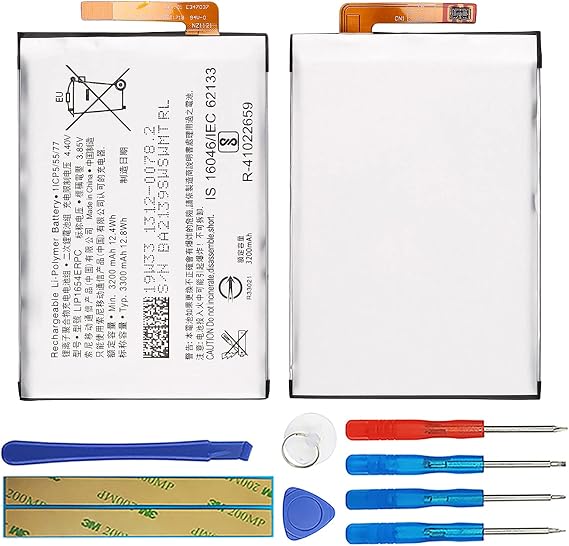 Duotipa Battery LIP1654ERPC Compatible with Sony Xperia XA2 Xperia L2 H3123 H3133 H4113 with Repair Tool Kit