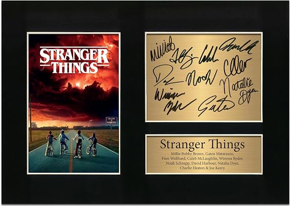 Zulu Image Stranger Things TV Show Series 10 Cast Signed A4 Printed Autograph Photo Reproduction Print Picture Display No10, Living Room