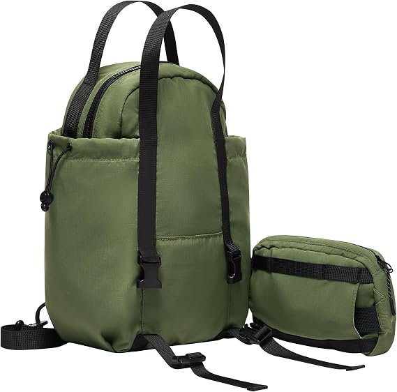 THE GYM PEOPLE Women's Waterproof Mini Backpacks Detachable Sling Bags