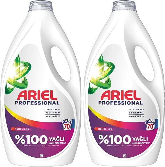 Ariel Professional Sıvı Çamaşır Yıkama Deterjanı Renkliler 70 Yıkama (2 paketi)