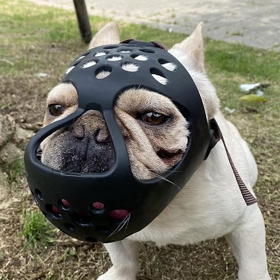Mayerzon Basket Short Snout Dog Muzzle for French Bulldog English Bulldog