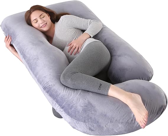 Pregnancy Pillow, G-Shape Full Body Pillow, Maternity Pillow for Side Sleeper, Pregnancy Body Pillow for Pregnant Women Suppor, Ideal for Back, Belly & Hip Relief with Washable Cover