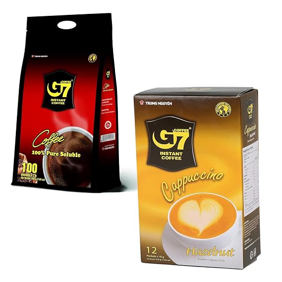 Bundle of Pure Black and Cappucino Hazelnut Instant Coffee