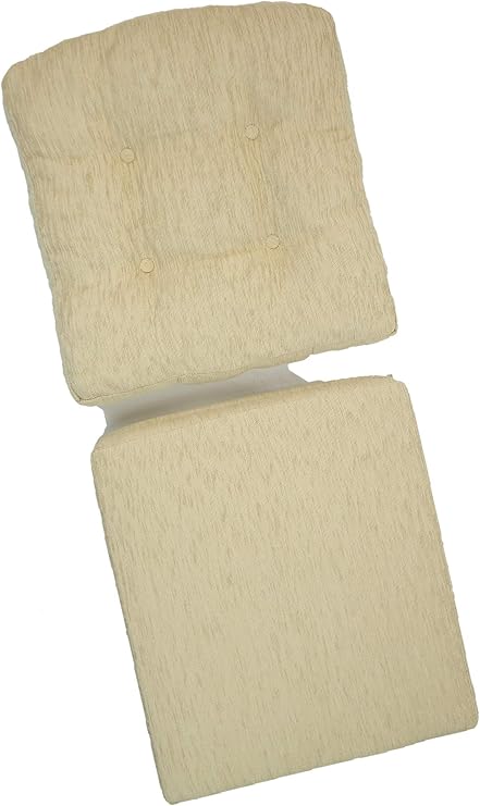 Set of 2 Cream Cushions for Living Lounge Chair (Just Cushion)