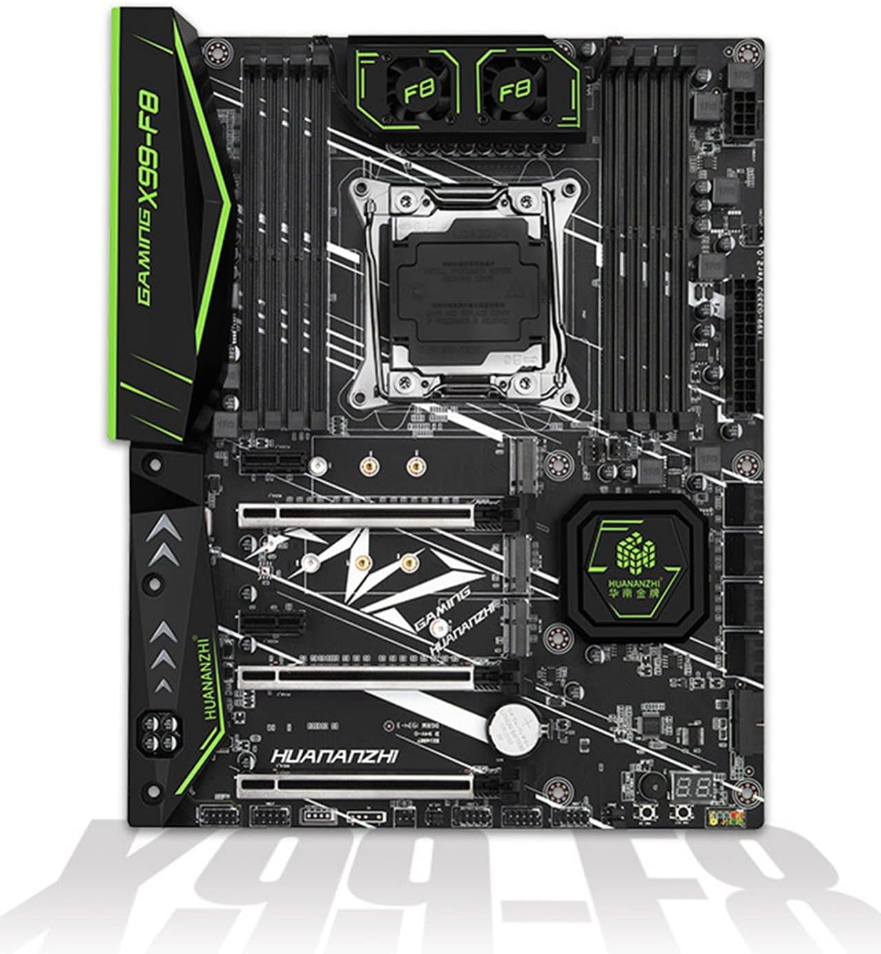 X99 F8 X99 Motherboard Intel XEON E5 Fit for LGA2011-3 All Series DDR4 RECC Non-ECC Memory NVME USB3.0 ATX Server Workstationgaming Motherboard Combo