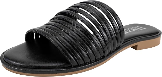 ITALIAN Shoemakers Monet Women's Sandal, banded low heel sandal for Women