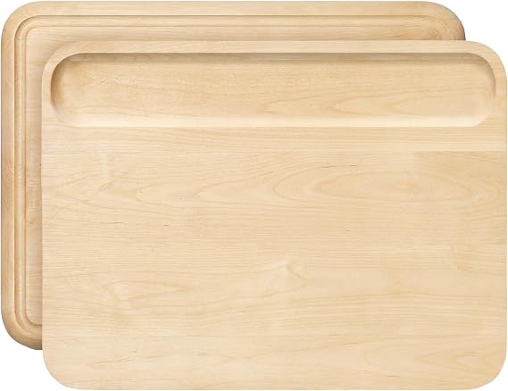 Caraway 14 x 10" Medium Cutting Board | Double Sided Wood Cutting Board, Made From FSC-Certified Birch Wood, Food-Safe Mineral Oil and Wax Finish