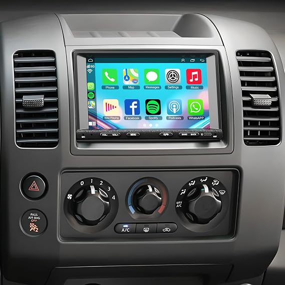Android 13 Double Din Car Radio for Nissan Sentra 2007-2012, 7" Touch Screen Head Unit Car Stereo with Wireless Carplay Android Auto, GPS Navigation, Bluetooth FM/DSP/SWC, Backup Camera