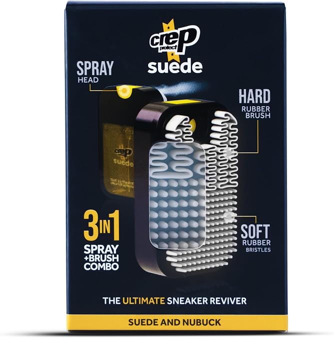 Crep Protect Suede Conditioner Spray & Brush, Nubuck & Sneaker Reviver