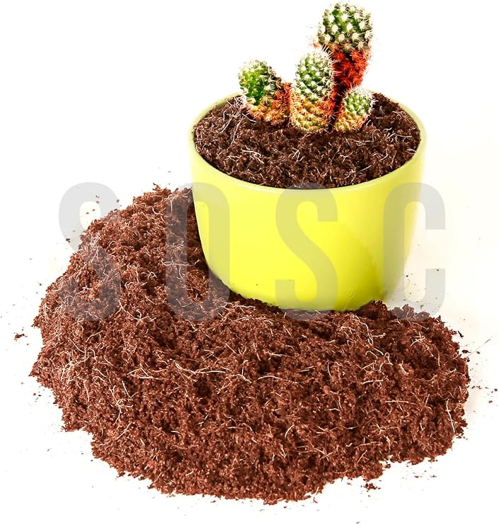 Coconut Peat 100% Natural Peat - Cocopeat Coconut Fiber - Natural Plant Soil 10 Lt