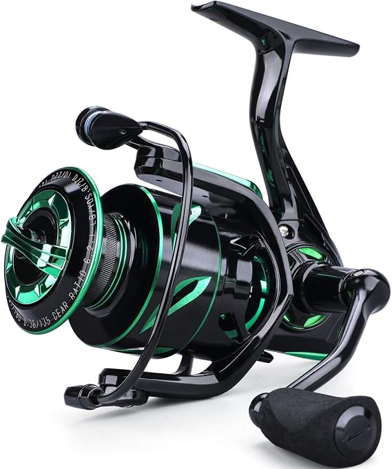 Sougayilang Fishing reels Light Weight Saltwater Spinning Reel - 39.5 LB Carbon Fiber Drag,12+1 BB Ultra Smooth All Aluminum Inshore Reel