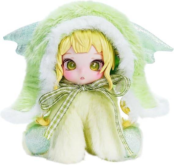 Cute Animal Plush Doll 12cm Adorable Plush Toy with Soft Hood and Ribbon, Bags, and Collectibles - Snake