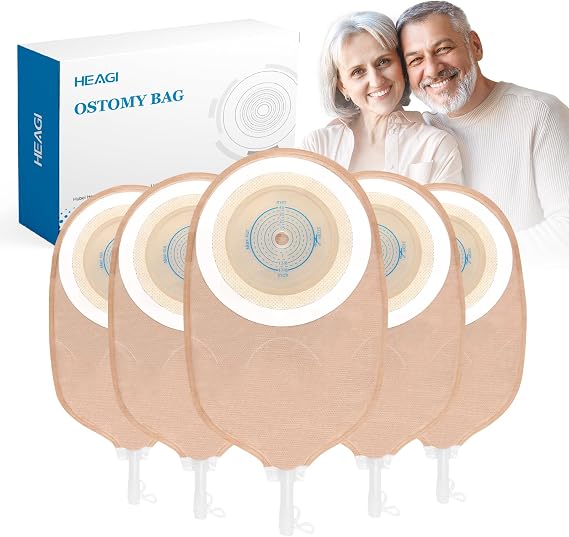 30pcs Urostomy Bag, One-Piece Drainable Ostomy Pouch, 1545mm