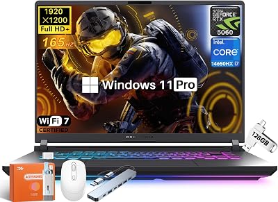 ASUS ROG Strix G16 2025 Gaming Laptop, 16 FHD 165Hz3ms ROG Nebula Display, Intel Core i7-14650HX, NVIDIA GeForce RTX 5060>4070, 64 GB DDR5 RAM, 1 TB SSD, Wi-Fi 7, RGB Keyboard, Windows 11 Pro