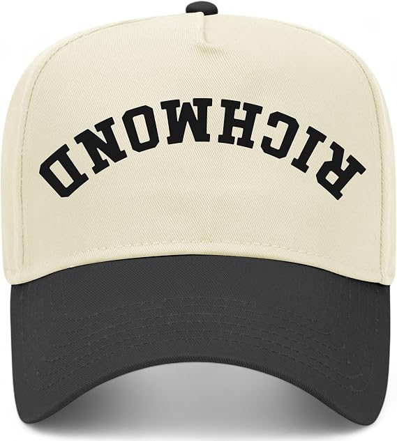 Richmond Upside Down Reversed Vintage Trucker Hat | Premium Adjustable Snapback Baseball Hat for Men & Women