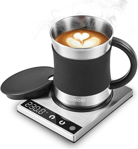 Cosori Coffee Mug Warmer & Mug Set, 1F Precise Temperature Control