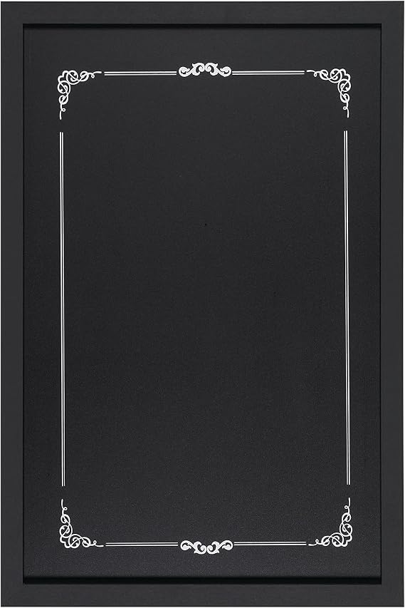 Bi-Office - Decorative Chalkboard, 600 x 400 mm, Black Frame