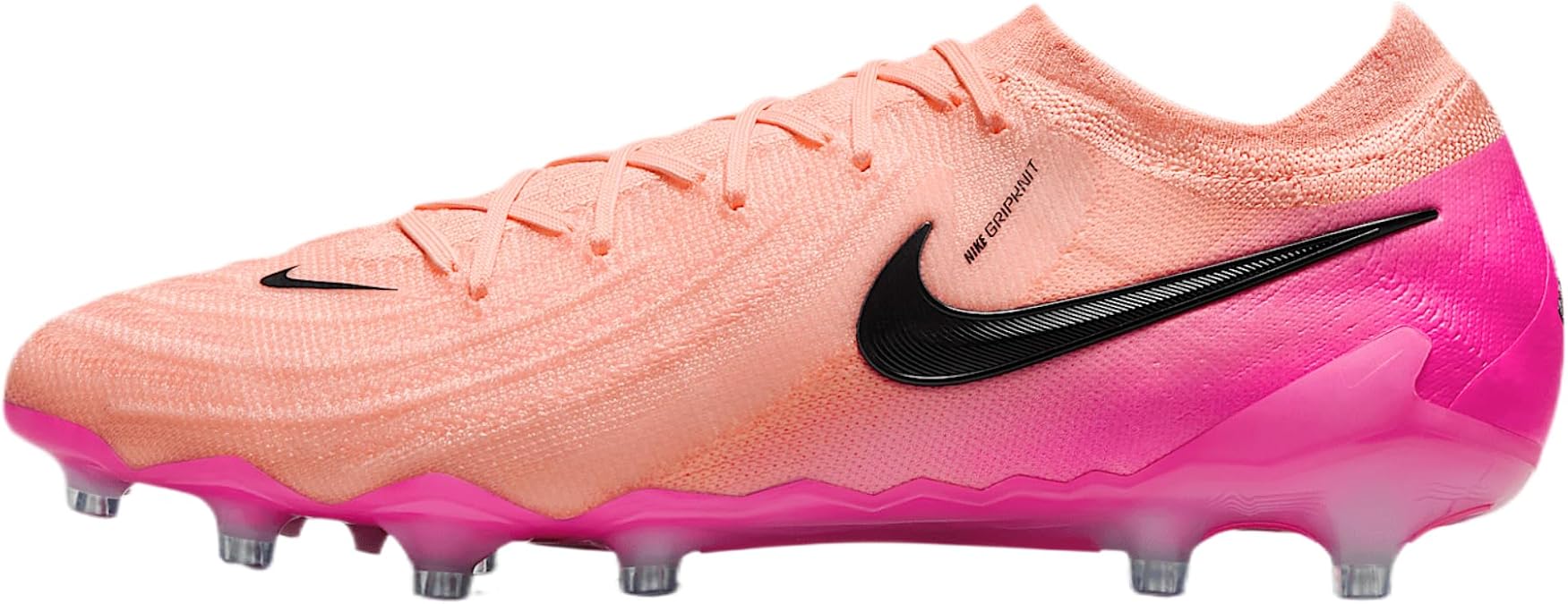 Nike Phantom GX 2 Elite AG ロートップサッカースパイクFJ2554-800、クリムゾンティント/ピンクブラスト/ブラック