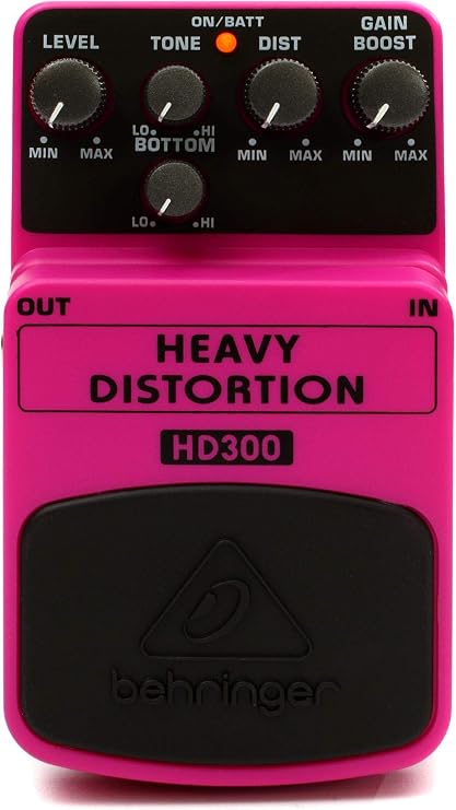 Behringer HEAVY DISTORTION HD300 Heavy Metal Distortion Effects Pedal