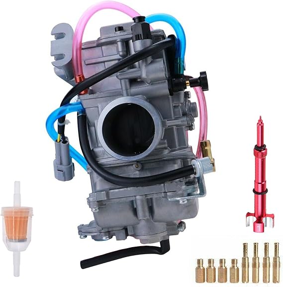 Carburetor Carb for Honda CRF450R 2002-2008 CRF450X 2005-2014/Yamaha YZ426F 2000-2002/Suzuki RMZ450 2005-2007 (with Red Fuel Mixture Screw)