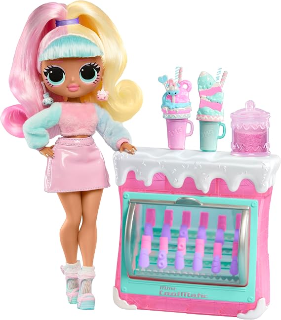 LOL Surprise OMG Sweet Nails Candylicious Sprinkles Shop with 15 Surprises, Including Real Nail Polish, Press On Nails, Sticker Sheets, Glitter, 1 Fashion Doll & more! Great Gift for Kids Ages 4+