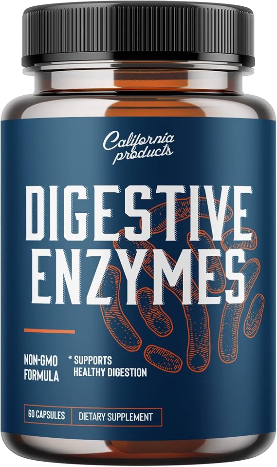 Gut Health Digestive Enzyme Supplements - Pure Digestive Enzymes for Digestion Constipation Relief - Pancreatin Digestive Enzymes for Digestive Health