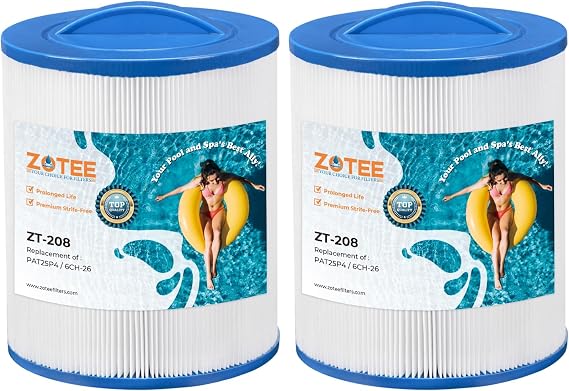 ZOTEE 6CH-26 Spa Filter Cartridge Replacement for Unicel 2 Packs