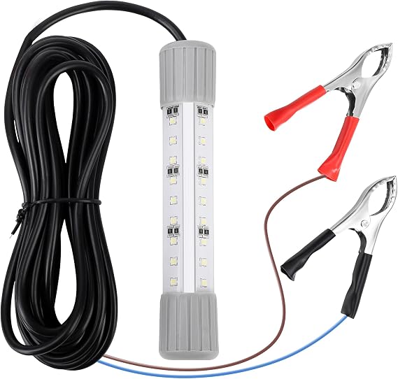 Fishing Light Underwater 12V 15000LM 110V 35000LM Green White Blue Yellow Led Submersible Night Boat Waterproof IP68 in Freshwater and Saltwater with 17FT and 33FT