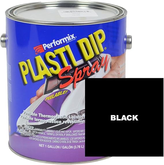 Perfomix Plasti Dip Multi-purpose Rubber Coating Spray - Sprayable - One Gallon (128oz) - Black