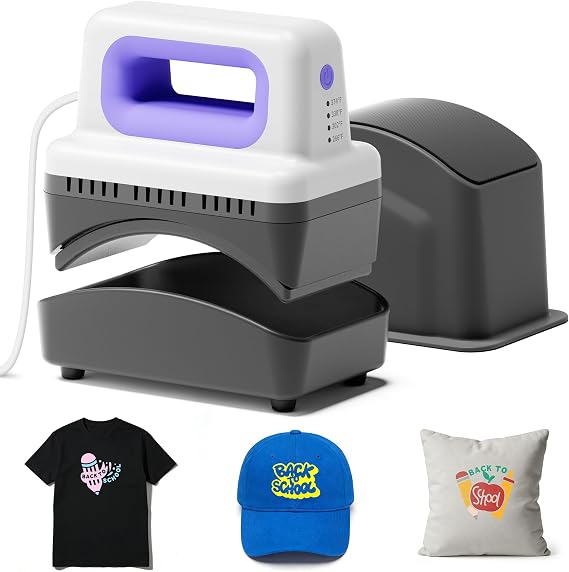 LIKCUT Hat Press SZ01, Lightweight Hat Press Heat Machine for Caps with 4 Heating Levels, 10min Auto-Off, for Vinyl, Sublimation, Heat Transfer Projects