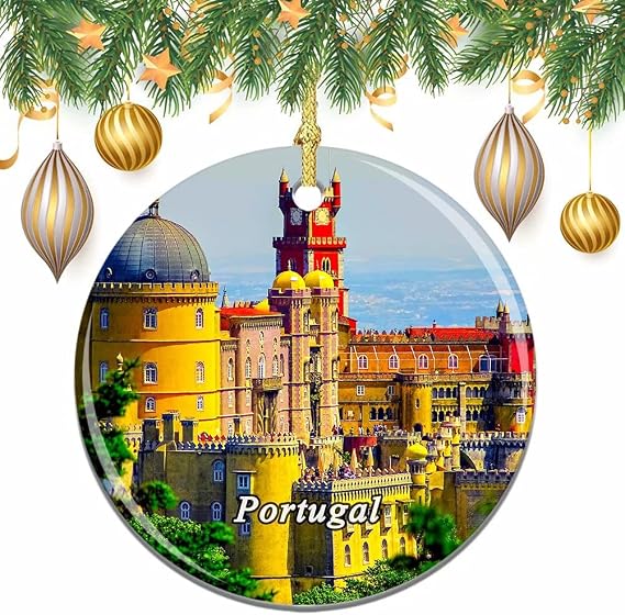 Portugal Lisbon Christmas Xmas Tree Ornament Decoration Wedding Hanging Pendant Decor City Travel Souvenir Collection