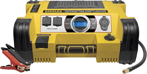 Stanley PPRH7DS 1400 Peak Amp Battery Booster Jump Starter, Power Station with USB/AC, Air Compressor