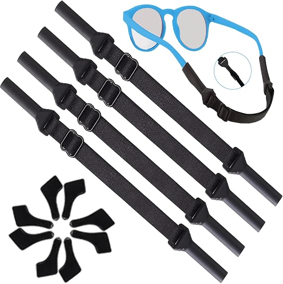 Kids Glasses Strap for Boys, Toddler Glasses Strap for Kids(6.5-10"),Eye Glass Ear Gripper-Eyeglass Ear Grips