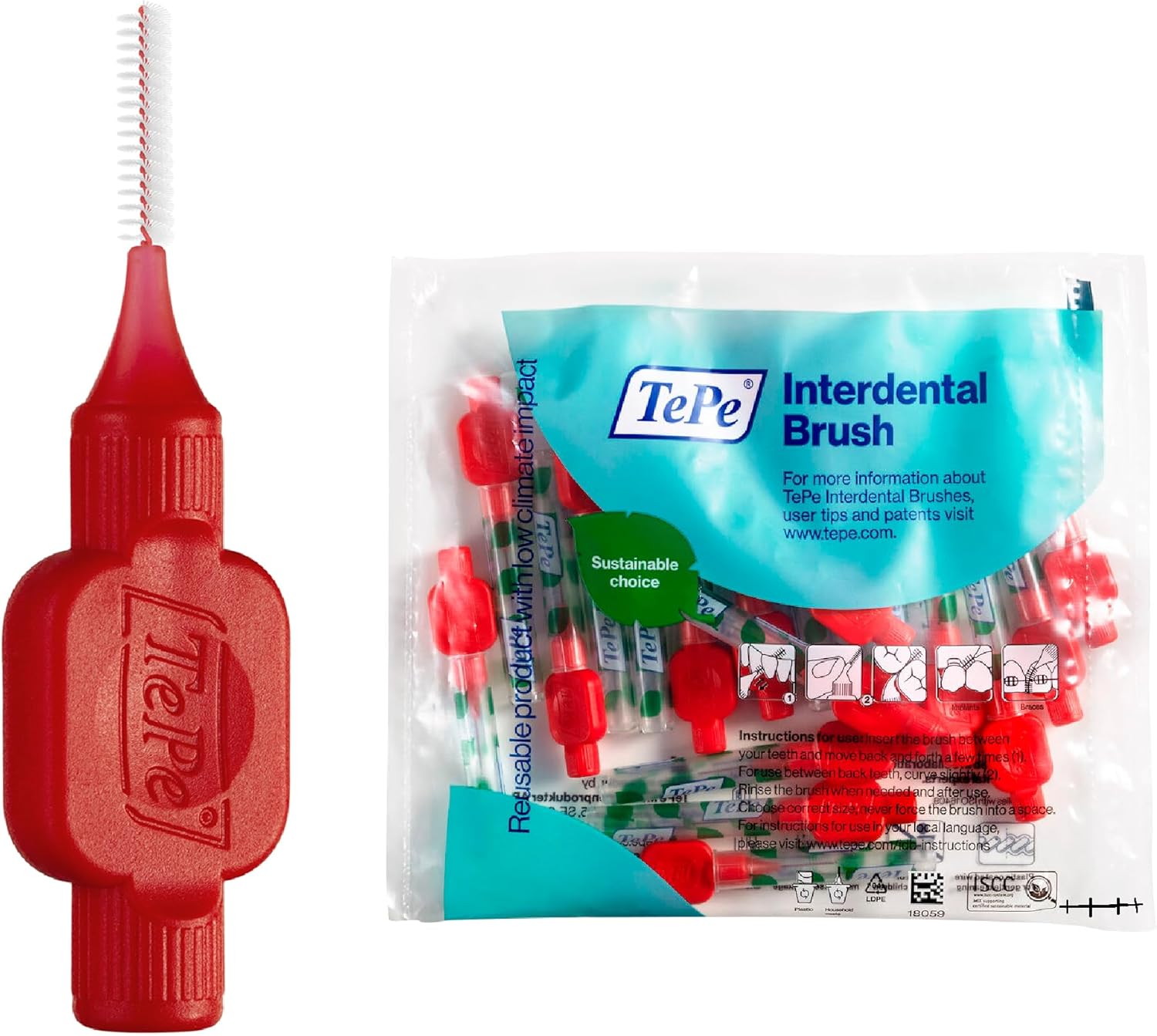 TePe 0,5mm, Kırmızı, 20li Paket