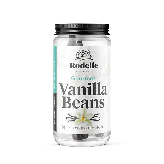 Rodelle Vanilla Beans, 2 Count Jar