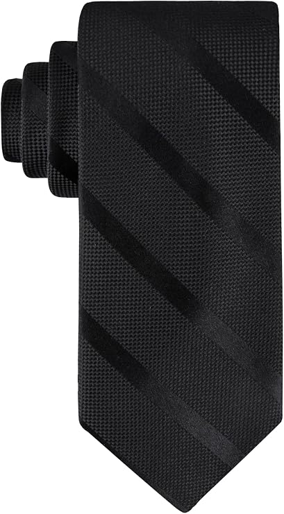 Tommy Hilfiger Men's Classic Textured Tonal Stripe Tie