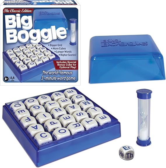 Big Boggle, with 5x5 Grid and 25 Letter Cubes, by Winning Moves Games USA
