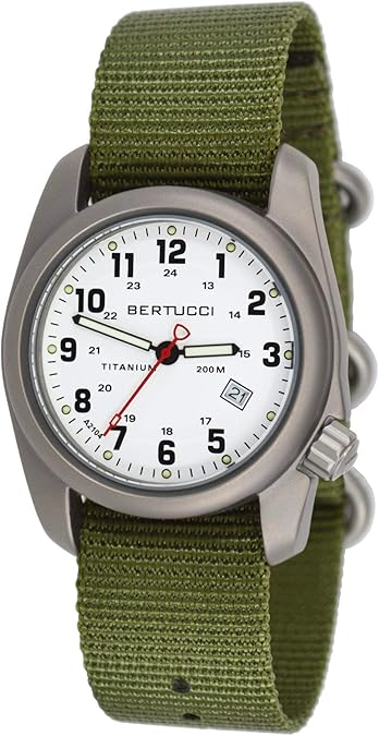 BERTUCCI A-2T Original Classic - White Dial/Forest Nylon