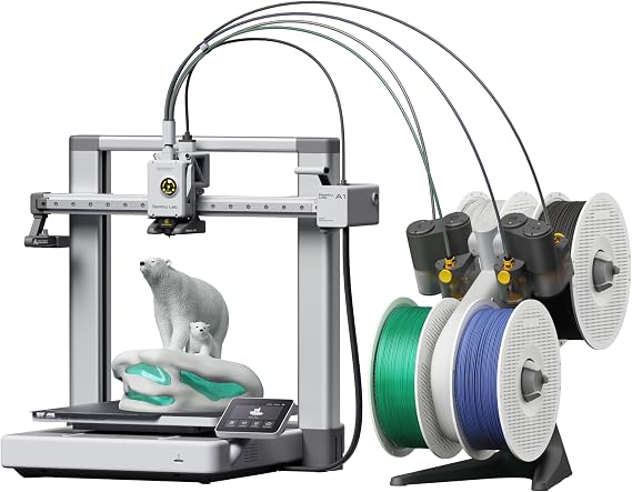 Bambu Lab A1 Combo, 3D Printer, AMS Lite, Supports Multi-Color Modeling