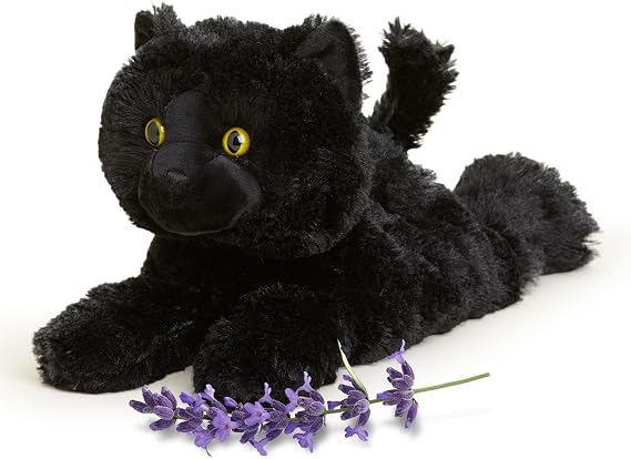 warmies Microwavable & Weighted Stuffed Animal Plush, Black Cat Plushie