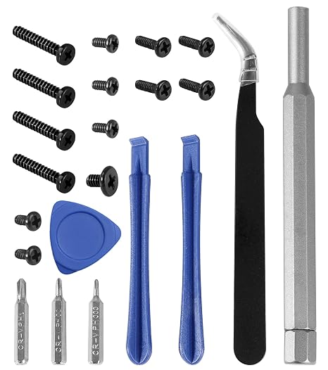 Replacement Repair Screwdriver Tool Kit Cooling Fan Screws, Back Cover Cross Screw, SSD Hard Drive Screw Complete Set Screws Tweezers Accessories Compatible with Steam Deck