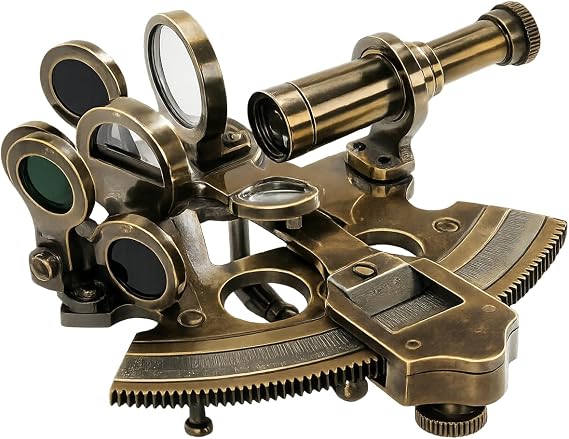 Vintage Inspired Telescope Authentic Models Pocket Sextant Bronze Finish Rustic Vintage Home Decor Gifts