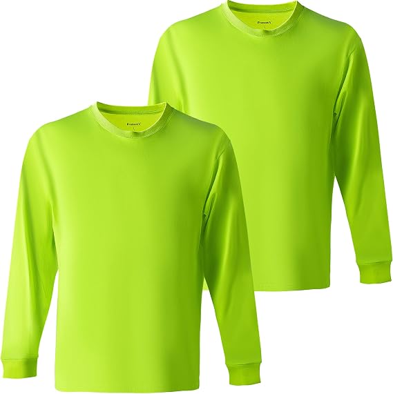 ProtectX 2-Pack High Visibility Long Sleeve Construction Work Shirts