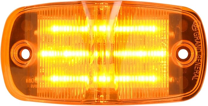 GG Grand General 75165 Rectangular Amber/Amber Wide Angle 10 SMD Marker Light with 2 Wires