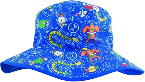 Baby Banz Baby-Boys Infant Banz Upf 50+ Reversible Hat Coolgardie Blue