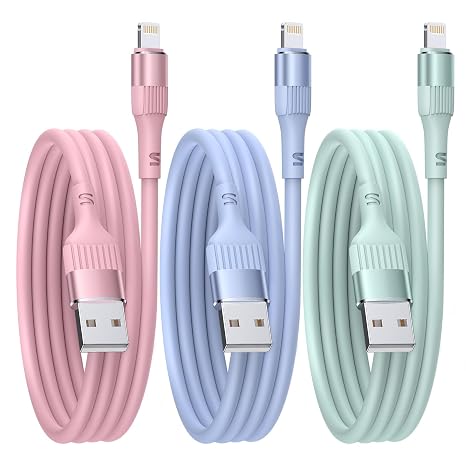iPhone Charger, 3PACK 3FT/1M MFi Certified Lightning Cable Fast Charging
