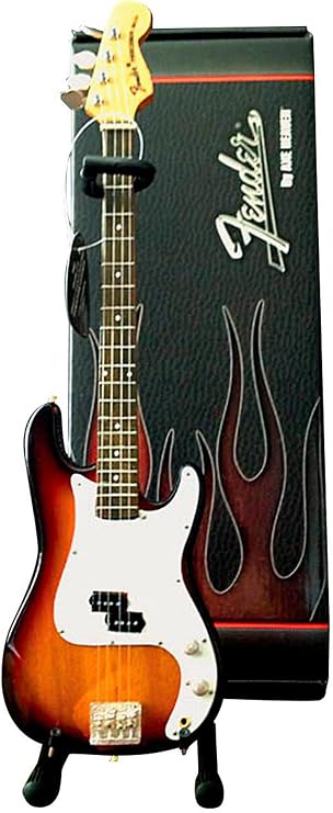 Axe Heaven Fender Precision Bass Sunburst Mini Guitar Replica (FP-001)