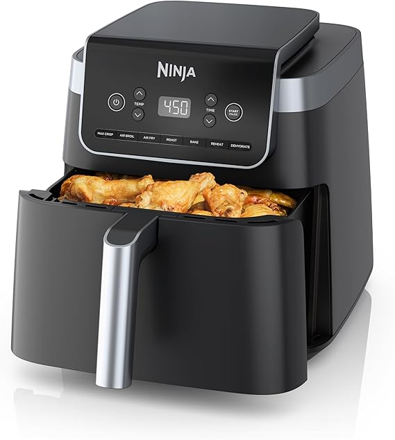 Ninja Air Fryer Pro XL, 6.5 Qt, 7-in-1, Grey, AF182AMZ
